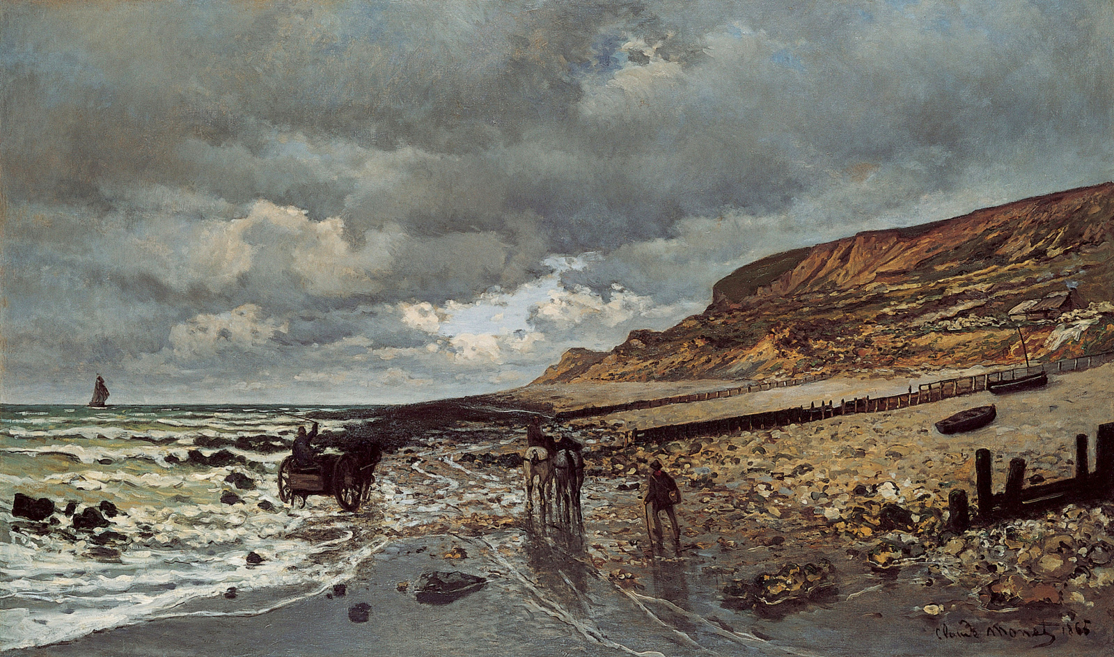 The Headland of the Heve at Low Tide 1865